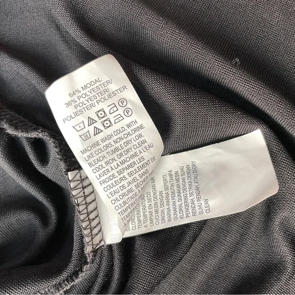 Lucky Brand Dress Short Sleeve Button Down Cotton Black Small - Picture 7 of 7